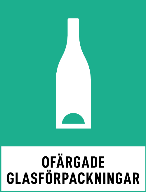 ofargade glasforpackningar RGB